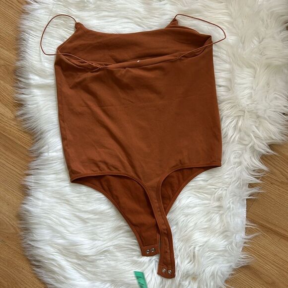 Free People Intimately Bodysuit Rust Brown Size Medium - Picture 4 of 4
